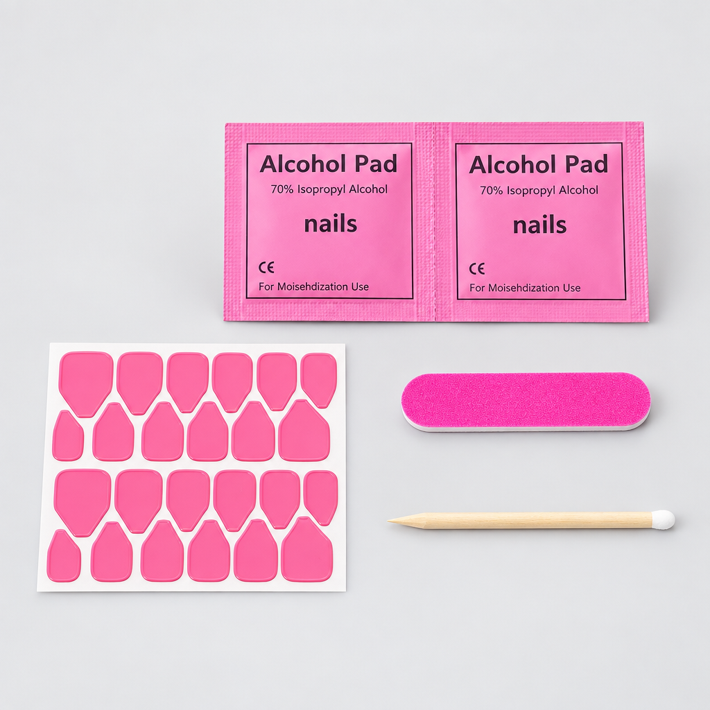 Pink and Gold Cat Eye Carved Press-On Nails | Stiletto, Nail Shapes